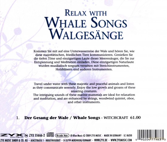 Relax With Whale Songs - Walge [CD]