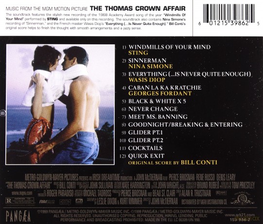 The Thomas Crown Affair soundtrack (Afera Thomasa Crowna) [CD]
