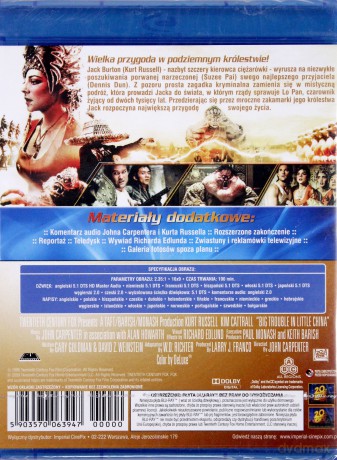 Wielka draka w Chińskiej dzielnicy [Blu-Ray]