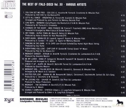 Best Of Italo Disco Vol.12 [CD]