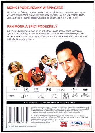 Monk 18: Monk i Podejrzany w Śpiączce [DVD]