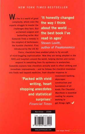The Checklist Manifesto: How to Get Things Right. Atul Gawande - Atul Gawande [KSIĄŻKA]