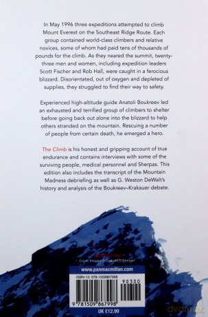 The Climb: Tragic Ambitions on Everest - Anatoli Boukreev [KSIĄŻKA]