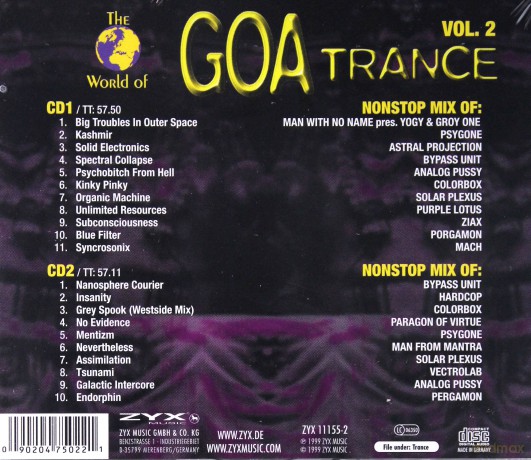 W.o. Goa Trance Vol. 2 [2CD]