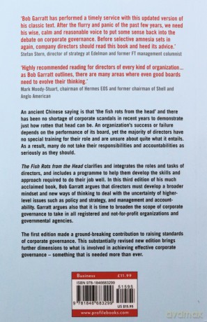 The Fish Rots From The Head: The Crisis in our Boardrooms: Developing the Crucial Skills of the Competent Director - Bob Garratt [KSIĄŻKA]