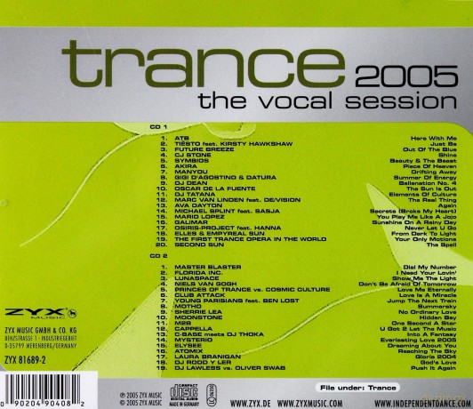 Trance: The Vocal Session Vol. [2CD]