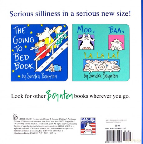 The Going To Bed Book (BOYNTON) - Sandra Boynton [KSIĄŻKA]