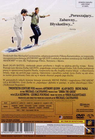 Grek Zorba (polski lektor) [DVD]
