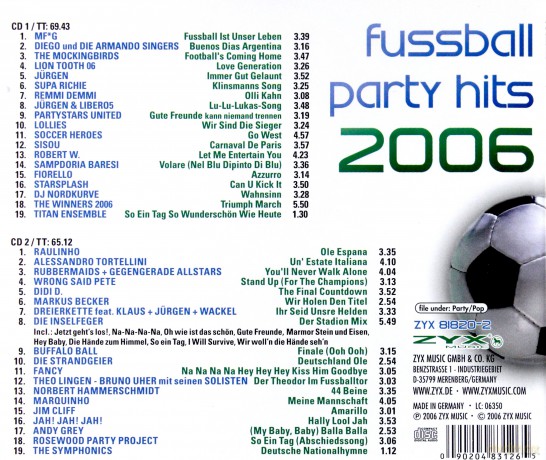 Fussball Party Hits [2CD]