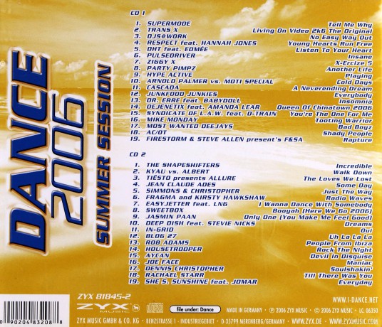 Dance - Summer Session Vol. 1 [2CD]