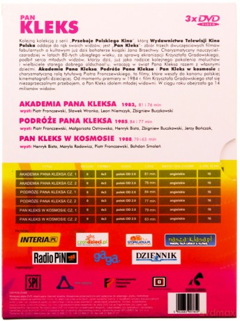 Pan Kleks: Akademia Pana Kleksa / Podróże Pana Kleksa / Pan Kleks w kosmosie BOX [3DVD]