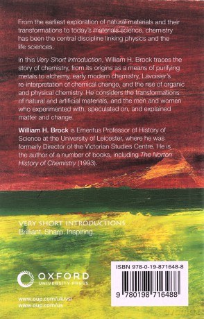 The History of Chemistry: A Very Short Introduction (Very Short Introductions) - William H. Brock [KSIĄŻKA]