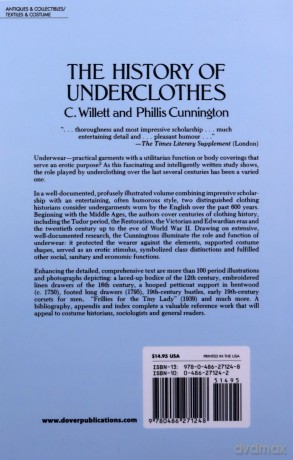 The History of Underclothes (Dover Fashion and Costumes) - C. Willett Cunnington [KSIĄŻKA]