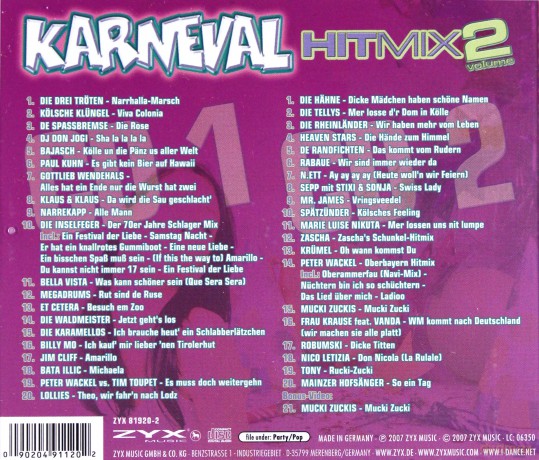 Karneval Hitmix Vol. 2 [2CD]