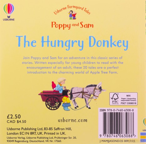 The Hungry Donkey (Mini Farmyard Tales) - Heather Amery [KSIĄŻKA]