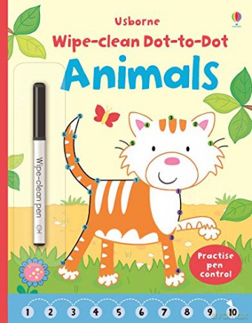 Wipe-Clean Dot-to-Dot Animals: 1 - Katrina Fearn [KSIĄŻKA]