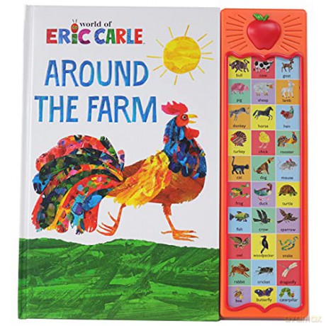 World of Eric Carle, Around the Farm 30-Button Sound Book - PI Kids (Play-A-Sound) - Eric Carle [KSIĄŻKA]