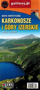 Karkonosze i Góry Izerskie-mapa laminowana 1:50000