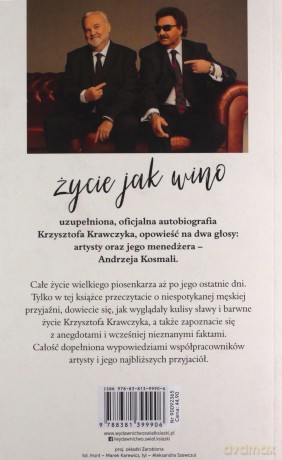 Krzysztof Krawczyk życie jak wino - Krzysztof Krawczyk, Andrzej Kosmala [KSIĄŻKA]