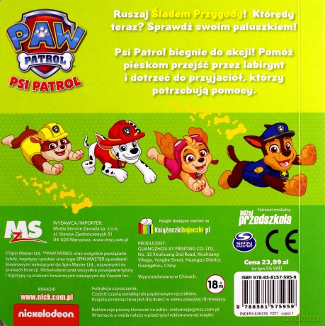 Psi Patrol. Śladem Przygody. Psi Patrol, za mną! [KSIĄŻKA]