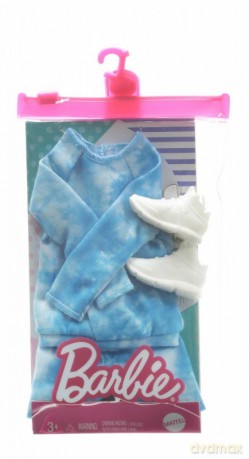 Akcesoria Barbie Ubranka w chmurkowy wzór