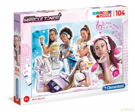 CLEMENTONI 104 el. Super Kolor Miracle Tunes [PUZZLE]
