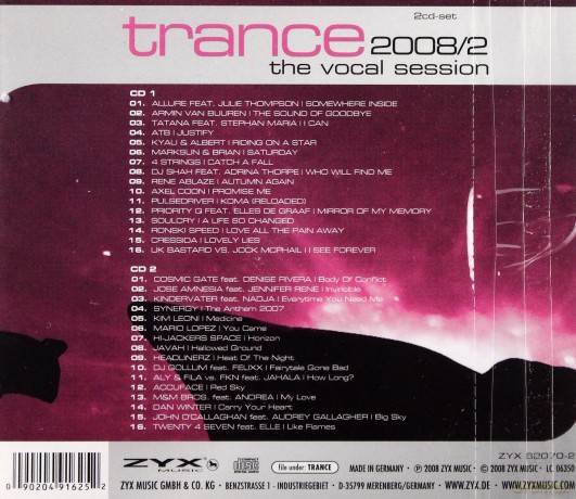Trance: The Vocal Session Vol. [2CD]
