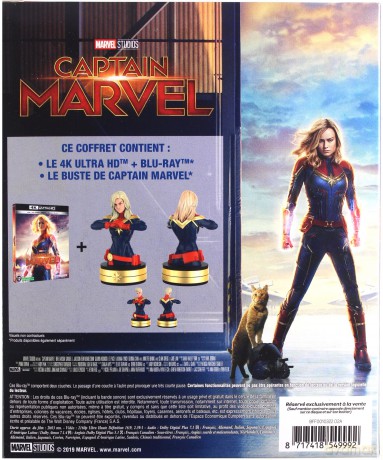 Captain Marvel (Kapitan Marvel) [Blu-Ray 4K]+[Blu-Ray]+[FIGURKA]