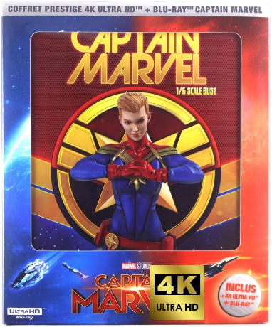 Captain Marvel (Kapitan Marvel) [Blu-Ray 4K]+[Blu-Ray]+[FIGURKA]
