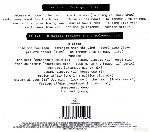 Tina Turner: Foreign Affair (2020 Remaster) [2CD]