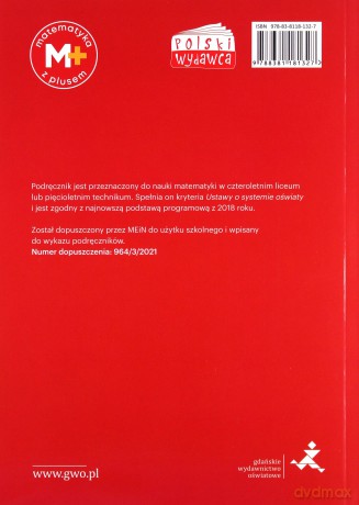 Nowe matematyka z plusem GWO podręcznik do liceum i technikum dla klasy 3 zakres podstawowy - Małgorzata Dobrowolska, Marcin Karpiński, Jacek Lech [KSIĄŻKA]