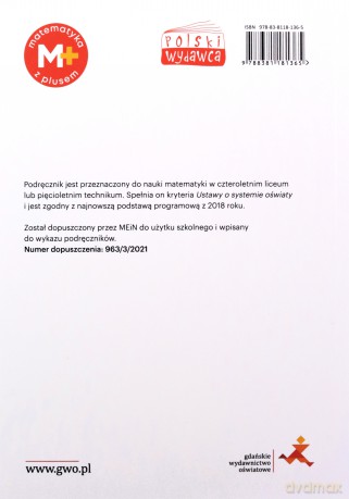 Nowe matematyka z plusem GWO podręcznik do liceum i technikum dla klasy 3 zakres rozszerzony - Małgorzata Dobrowolska, Marcin Karpiński, Jacek Lech [KSIĄŻKA]