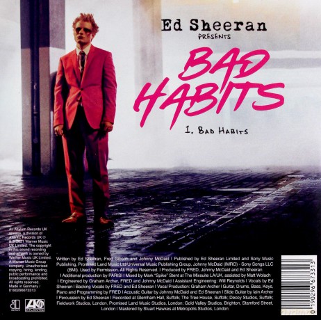 Ed Sheeran: Bad Habits [CD]