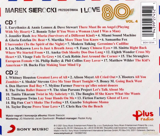 Marek Sierocki Przedstawia: I Love 80's vol. 4 [2CD]
