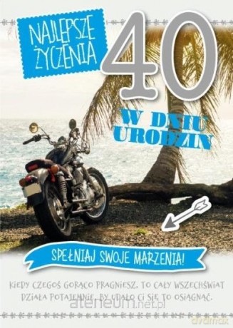 Karnet Urodziny 40