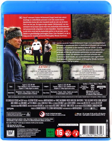 Three Billboards Outside Ebbing, Missouri (Trzy billboardy za Ebbing, Missouri) [Blu-Ray]