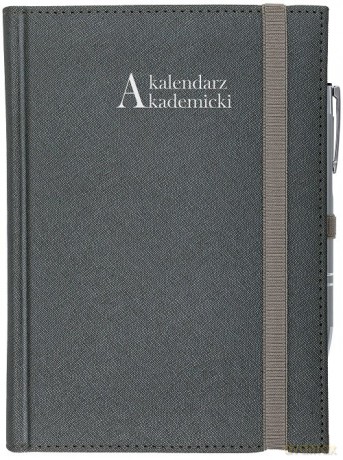Kalendarz akademicki 2021/2022 A5T Cross z gumką srebrny [KALENDARZ]