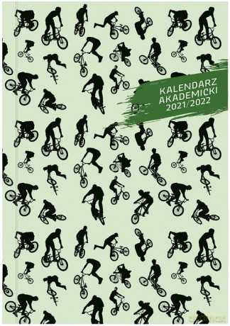 Kalendarz akademicki 2021/2022 A5T PCV bezbarwny Rowery [KALENDARZ]