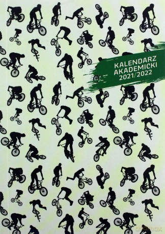 Kalendarz akademicki 2021/2022 A5T PCV bezbarwny Rowery [KALENDARZ]