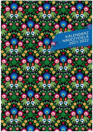 Kalendarz nauczyciela 2021/2022 A5T PCV bezbarwny Folk [KALENDARZ]