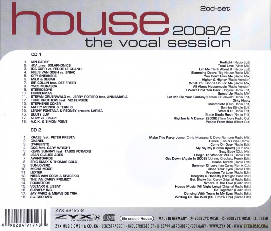 House: The Vocal Session Vol. [2CD]