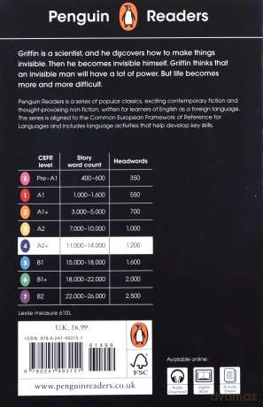 Penguin Readers Level 4: The Invisible Man - H.G. Wells [KSIAŻKA]