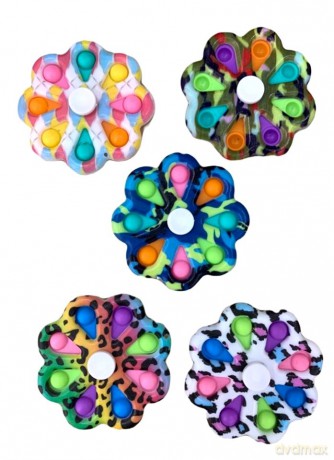 Antystresowa Sensoryczna Push Pop It spinner kwiatek 8 kółek (wysyłka losowa)