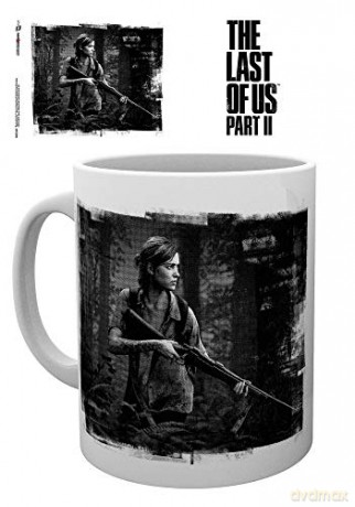 The Last Of Us Part Ii Black And White Kubek