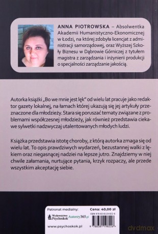Bo we mnie jest lęk - Anna Piotrowska [KSIĄŻKA]