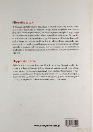 Filozofia sztuki - Adolphe Taine Hippolyte [KSIĄŻKA]