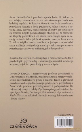 Mama i sens życia - Irvin D. Yalom [KSIĄŻKA]