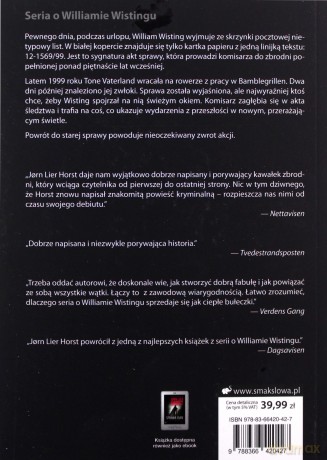 Sprawa 1569. Seria o komisarzu Williamie Wistingu - Jorn Lier Horst [KSIĄŻKA]