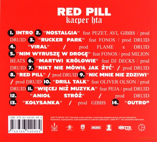 Kacper Hta: Red Pill [CD]