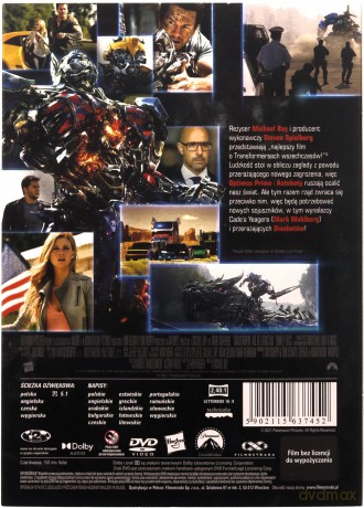 Transformers 4: Wiek zagłady [DVD]